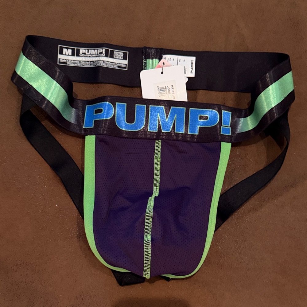 Men's Purple and Green Jockstrap Size Medium New with tags - Picture 4 of 8